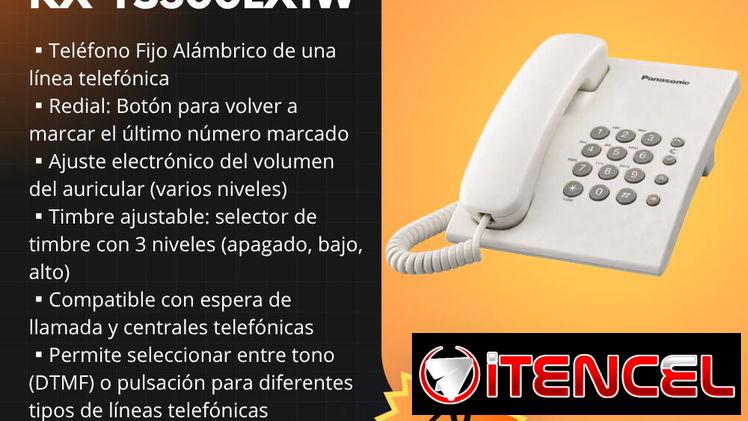 Teléfono Fijo PANASONIC KX-TS500LX1W
