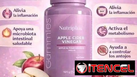 Gomitas de Vinagre de Manzana Nutriplus 🍎 de FARMASI.¡Con un sabor que te encantará!