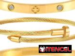 Pulseras Rígidas Cartier en Tendencia Traídas 🇺🇸 Oro Laminado 18K Disponible sólo la #1