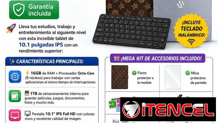 🔥 **¡NUEVA TABLET EASYTECH E1035 DISPONIBLE!** 🔥 💻 **Potencia, almacenamiento y accesorios en un solo equipo**  💰 *