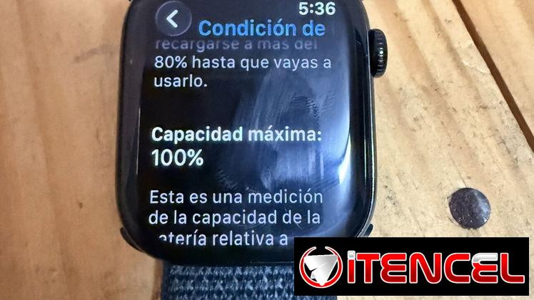 Apple Watch serie 10 100% de batería mínimo uso