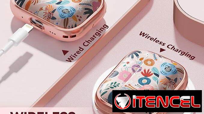 Funda floral para AirPods Pro 3 (2025) con soporte, llavero y kit de limpieza | Creacion de C… | videojuegoshabana.com
