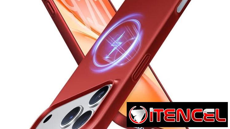 Magnetic Slim-Fit Case para iPhone 17 Pro Max – Red | videojuegoshabana.com