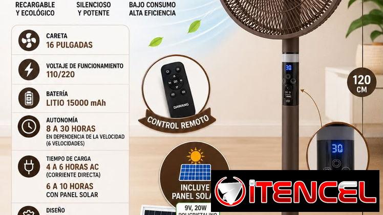 Ventiladores recargables