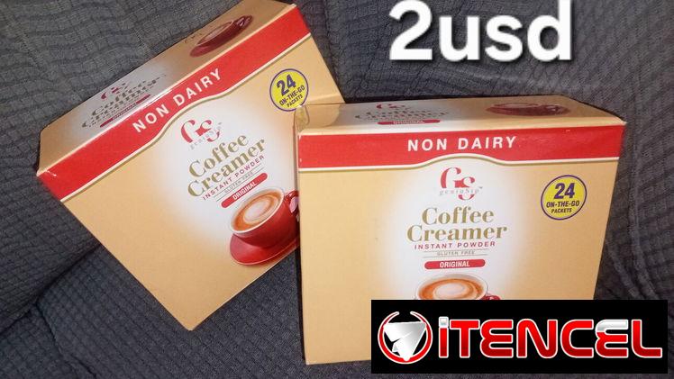 Café  instantáneo  y crema para el café