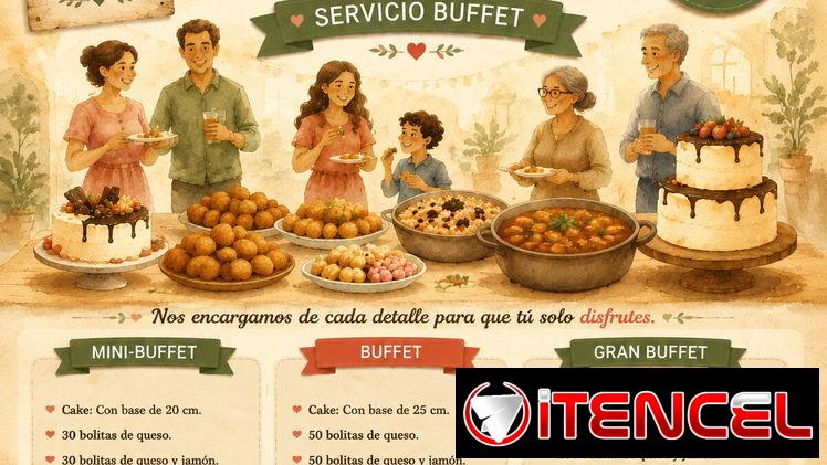 Buffets en la habana. servicio de Buffets. Ofertas de Buffets para cumpleaños, celebraciones y reuniones.