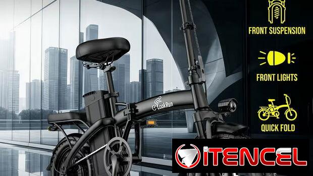 Bicicleta Eléctrica Plegable LockRun 400W – Ruedas de 14
