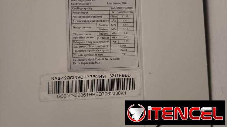 Se vende Split nisato inverter, perdió el gas.