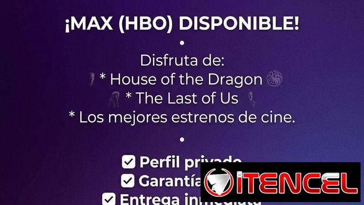 🔥 Perfiles HBO Max disponibles 🔥