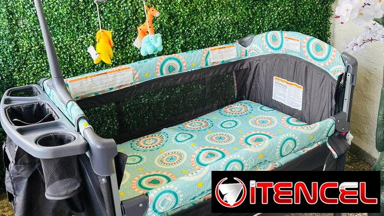 Cuna corral colecho unisex con accesorios varios