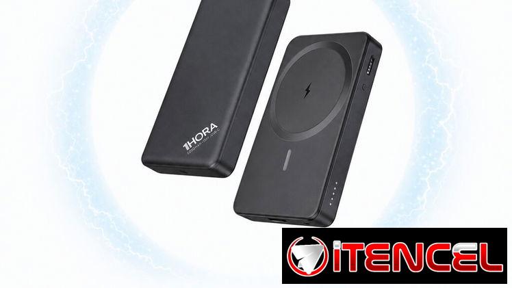 Power Bank Inalámbrico 1Hora 5000mAh MagSafe 15W con Entrada Tipo-C / 20