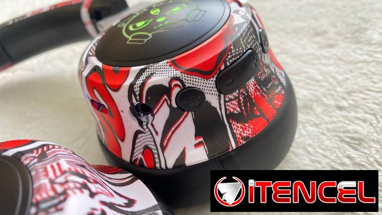 [15] Headphone Inalámbrico SY-T12 estilo Graffiti ROJO
