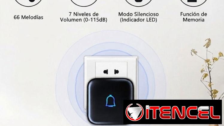 Timbre Inalámbrico LeadGo IP66 1000ft 66 Tonos 115dB con Modo Silencioso y LED 🌐 14.89 USD
