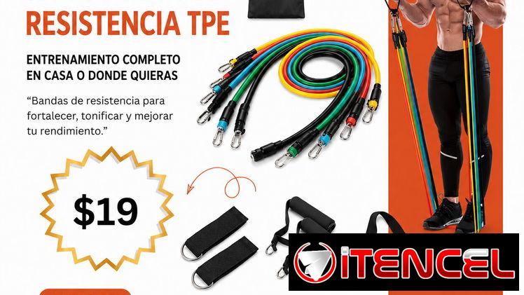 Set de bandas de resistencia TPE | videojuegoshabana.com