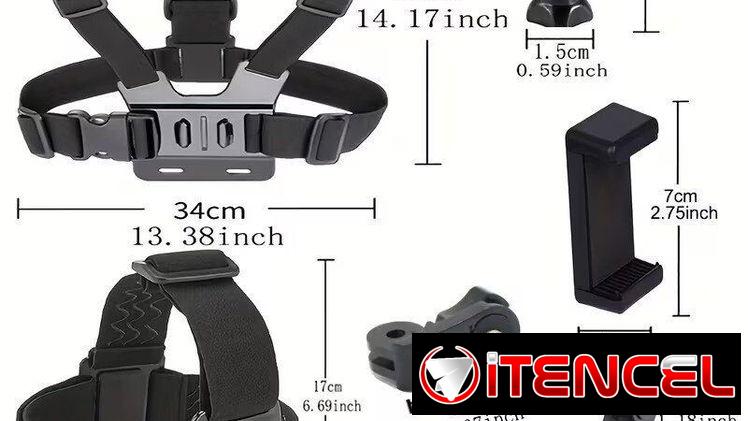 Kit de Accesorios 7 en 1 para Cámaras de Acción