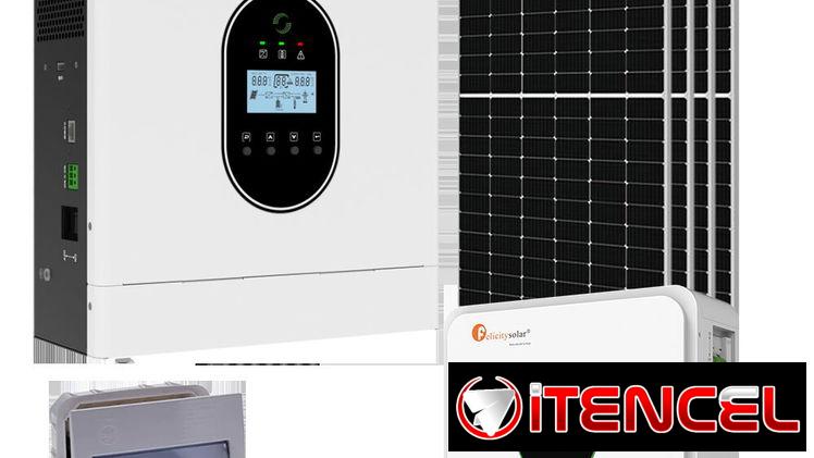 Kit Solar (6kw y 🔋 batería de 15kw lifepo4) :  De inversor🧠 inteligente $3400.00 USD MARCA : ( INFINITY SOLAR) para 11