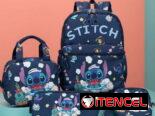 🎒SET DE MOCHILA DISEÑO DE STICH 💫4 PIEZAS
