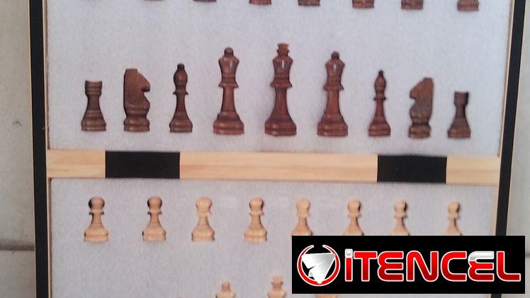Juego de ajedrez de madera original