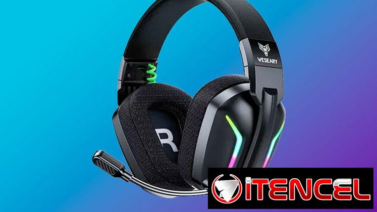 WESEARY WG1 | Auriculares Gamer Inalámbricos | 2.4ghz, bluetooth |
