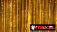Cortina LED en amarillas