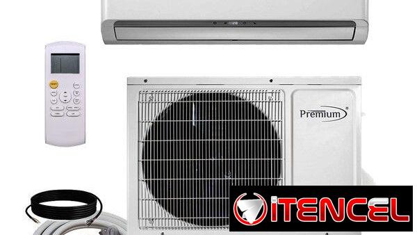 Split 1 tonelada (12000 Btu) (Premium Levella EEUU) Tuberías de Cobre $300 USD Transporte Incluido