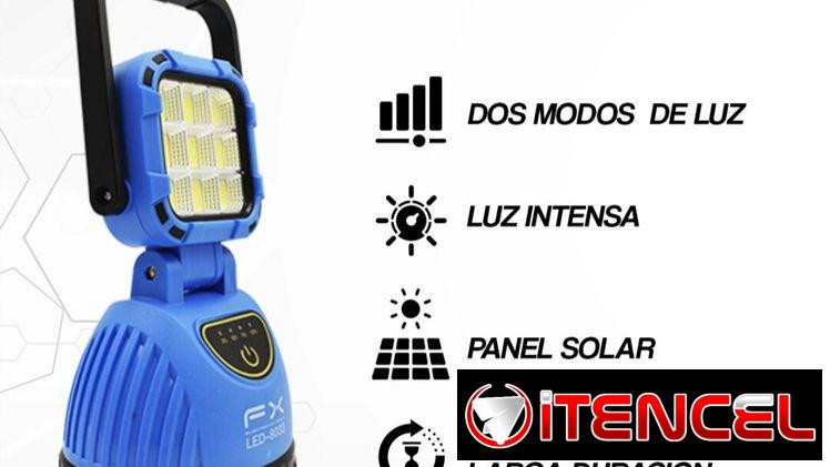 LAMPARA LED Y LINTERNA RECARGABLE Y SOLAR 4  MODO