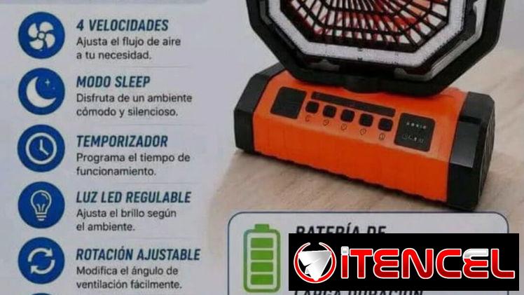 Ventilador recargable modelo F6