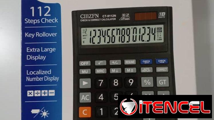 Calculadora de 14 dígitos.