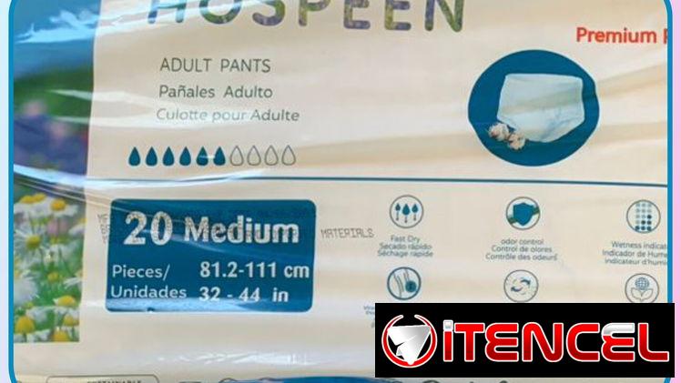 Culeros de adultos talla M de 20 unidades tipo blumer en 6500 mn