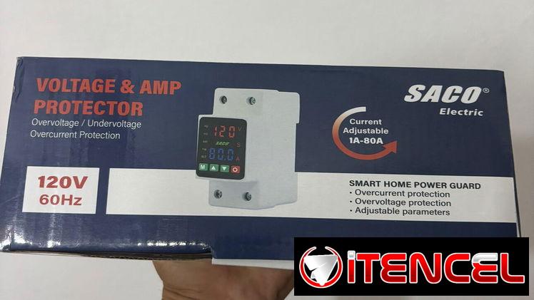 PROTECTOR DIGITAL SACO 120V 80A – PROTECCIÓN TOTAL PARA TU CASA Y TUS ELECTRODOMÉSTICOS