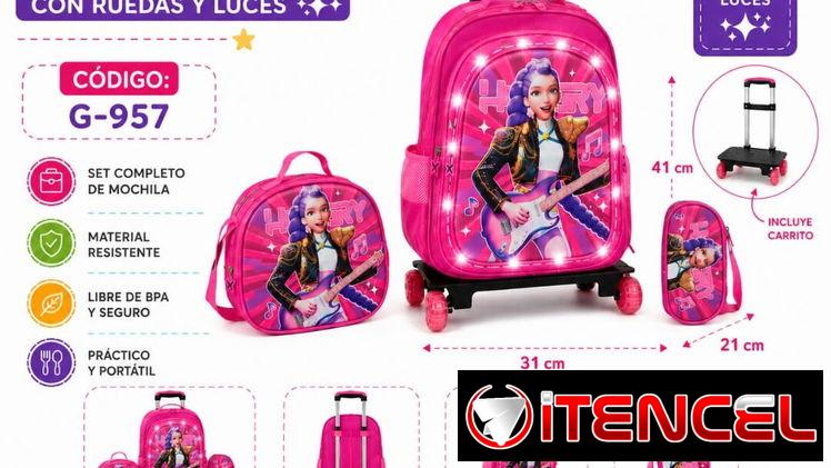 Mochila de rueditas de las guerras keypop