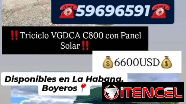 Triciclos VGDCA C800 CON PANEL SOLAR