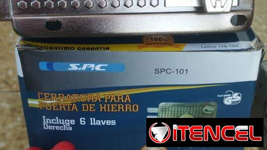Cerradura para puerta de hierro