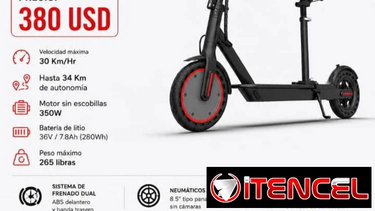 Scooter eléctrico (carriola) con asiento desmontable