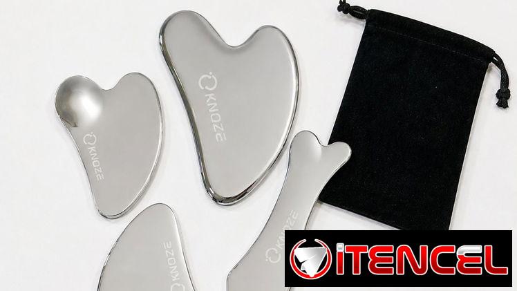 Kit de 4 Gua Sha Facial de Acero Inoxidable
