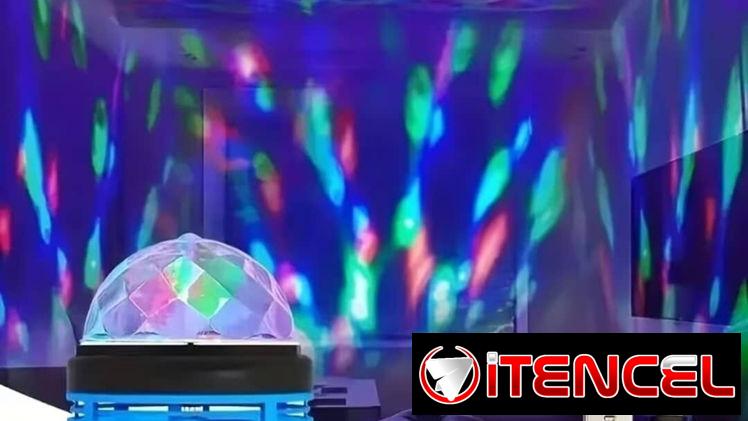 Luz de bola de discoteca RGB