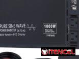 AeternaSol Inversor de onda sinusoidal pura 12v a 110v 1000W CC 2000W Pico