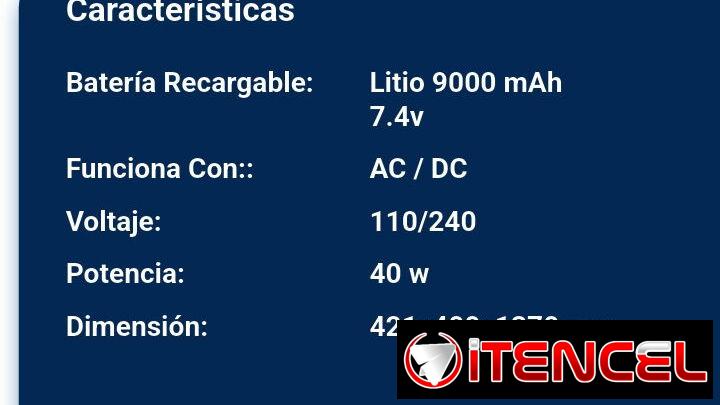 Ventilador Recargable