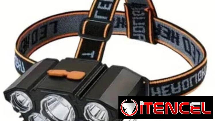 Mini linterna recargable de cabeza de 5 led