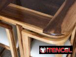Comedores de madera y de tubos