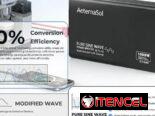 AeternaSol Inversor de onda sinusoidal pura 12v a 110v 1000W CC 2000W Pico