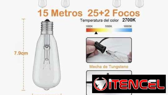 Girnaldas vintage para exteriores o interiores decoración nuevas hermosas . Luces decorativas