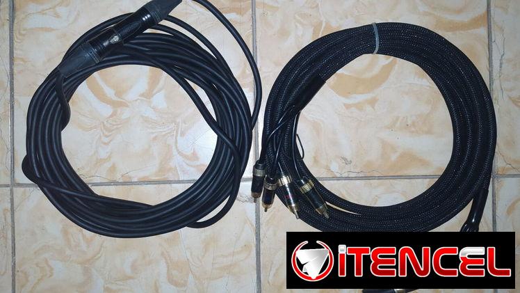 A 15 usd cada una las de micrófono de 10 Metros y la RCA de 4 vías a 10usd