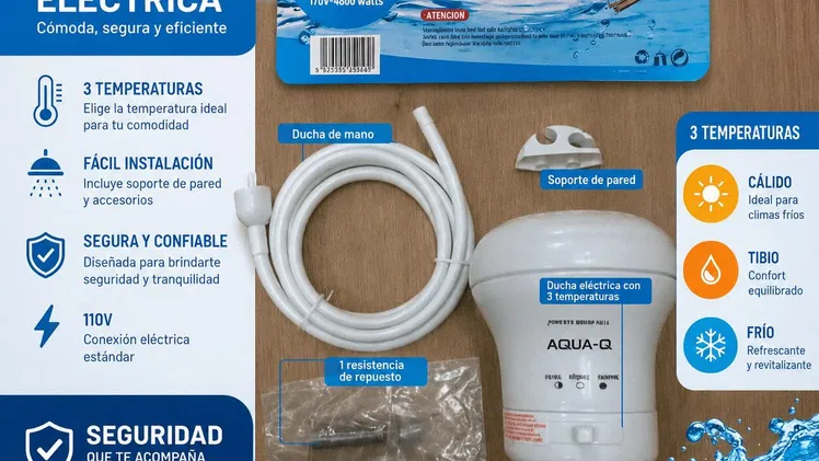 Ducha Eléctrica con repuesto