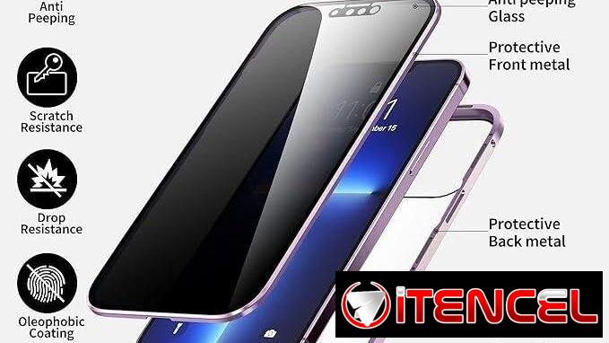 Disponible: Funda magnética privacidad iPhone 15 Pro Max marco tit… | videojuegoshabana.com