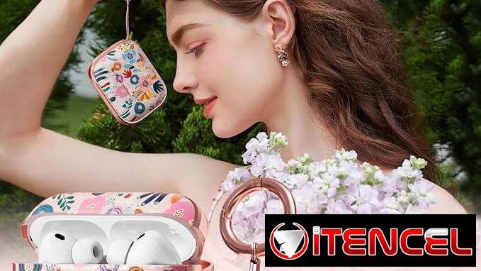 Funda floral para AirPods Pro 3 (2025) con soporte, llavero y kit de limpieza | Creacion de C… | videojuegoshabana.com