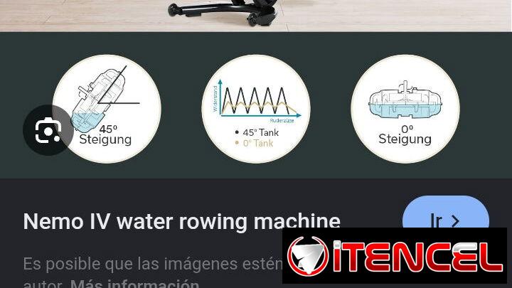 Remo de agua profesional Alemán para ejercicios en casa a otro nivel