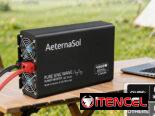 AeternaSol Inversor de onda sinusoidal pura 12v a 110v 1000W CC 2000W Pico