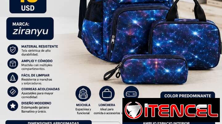 JUEGO DE MOCHILA CON LUNCHERA Y CARTUCHERA NUEVAS!!!