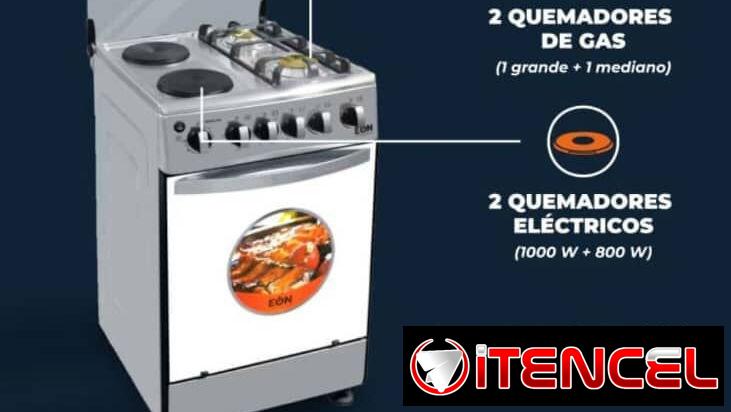 COCINA HÍBRIDA 20″ CON HORNO EÓN,Garantía de 6 meses, Entrega gratis para toda La Habana